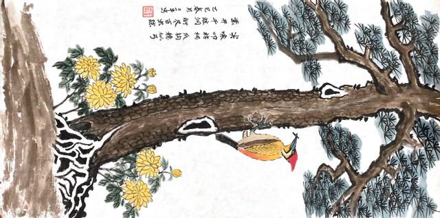 9.啄木鸟·衔尽百虫踪王大犇.jpg